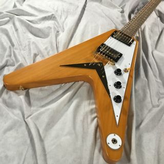 Epiphone Korina Flying V Aged Natural エレキギター【ネック折れ修理歴ありのため特別価格！】