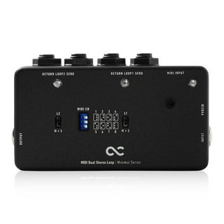 ONE CONTROLMinimal Series MIDI Dual Stereo Loop V1.1 2ループスイッチャー ワンコントロール【WEBSHOP】