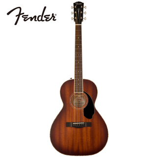 Fender AcousticsPS-220E Parlor All Mahogany Ovangkol Fingerboard - Aged Cognac Burst -