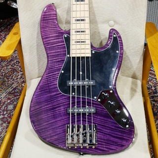 Crews Maniac Sound JB-2005 MP / Maple Fingerboard / Purple 【メイプルトップ仕様】【5弦アクティブベース】