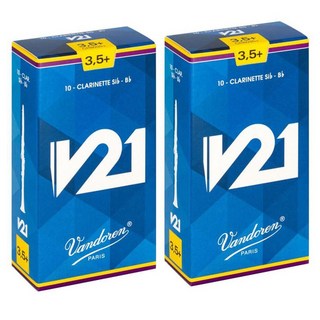 VANDOREN【2個セット】《硬さ：3.5+》B♭クラリネット用リード バンドレン V21