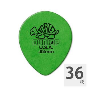 Jim Dunlop413R TORTEX TEAR DROP 0.88 ギターピック×36枚