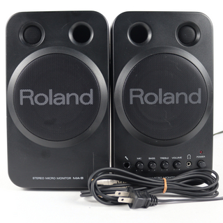 Roland 【中古】 モニタースピーカー ROLAND MA-8 ペア マイク入力対応