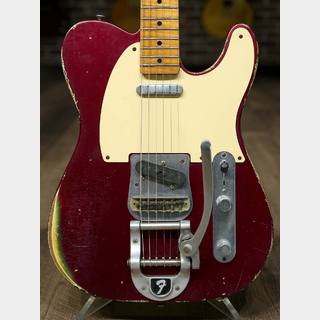 Fender Custom Shop Master Built Series 1950s Telecaster Relic With Bigsby Candy Apple Red by Yuriy Shishkov