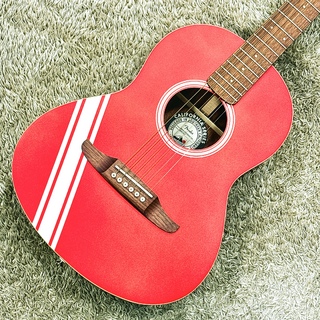 Fender Acoustics FSR Sonoran Min Walnut Fingerboard / Candy Apple Red with Competition Stripes【ミニギター】