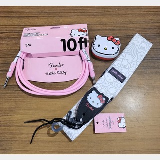 Fender Hello Kitty® White Poly Strap &シールド&ピック