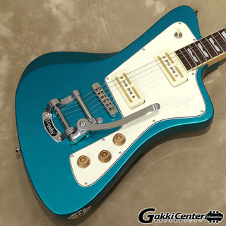 Baum Guitars Wingman - W with Tremolo, Coral Blue