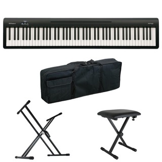 Rolandローランド FP-10 BK 電子ピアノ ポータブルピアノ X型スタンド ベンチ ケース付き セット [鍵盤 CCset]