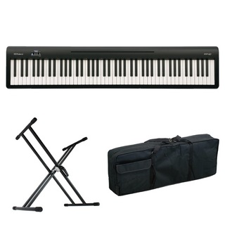 Rolandローランド FP-10 BK 電子ピアノ ポータブルピアノ X型スタンド ケース付き セット [鍵盤 ACset]