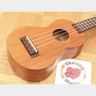 MAHALO Brown Nato Wood Soprano with Gear Tuners
