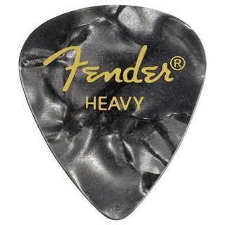 Fender 351 Shape Premium Picks, Heavy, Black Moto - 12 Count Pack