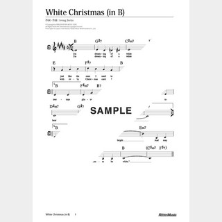 楽譜White Christmas（in B）