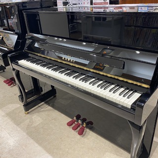 KAWAI 中古アップライトピアノ/カワイ【C580FRG+KHP300】消音機付※埼玉県内1階納品運送費込み