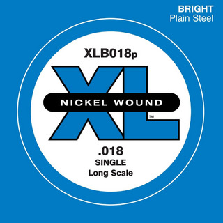 D'Addario XLB018P ベース弦 XL Long Scale 018 【バラ弦1本】