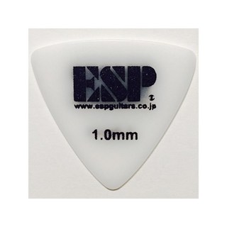 ESP ポリアセタール サンドグリップ PICK [トライアングル/1.0mm] (WHITE) ×10枚セット
