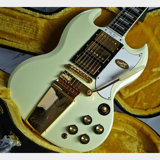 Epiphone 1963 Les Paul SG Custom with Maestro Vibrola Classic White Inspired by Gibson Custom