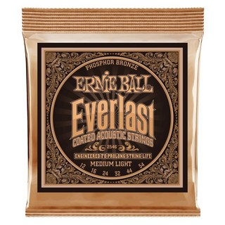 ERNIE BALL Everlast Coated Phosphor Bronze Acoustic Strings (#2546 Everlast Coated MEDIUM LIGHT)