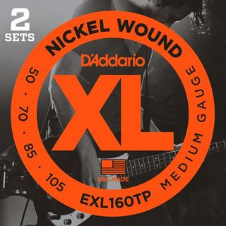 D'Addario EXL160TP Twin Pack (2set Pack) Medium 50-105 Long Scale ベース弦【渋谷店】