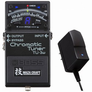 BOSS TU-3W(J)  Chromatic Tuner［純正ACアダプター同時購入セット］技 WAZA CRAFT MADE IN JAPAN 日本製 チュー