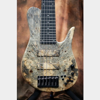 Fodera Imperial 6 Elite Custom buckeye Burl