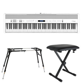 Roland ローランド FP-60X-WH Digital Piano ホワイト デジタルピアノ スタンド ベンチ 3点セット