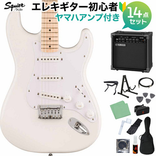 Squier by Fender SONIC STRATOCASTER HT AWT エレキギター初心者セット【ヤマハアンプ付き】