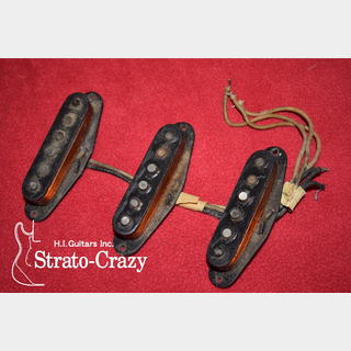 Fender 50s Stratocaster Original Black Bobbin Pickup Set