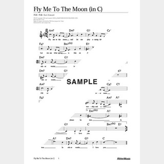 楽譜Fly Me To The Moon（in C／原曲キー）